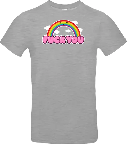 FCKU - rainbow, cute, funny, happy, existential, dread, crisis, gift - Standard T-Shirt