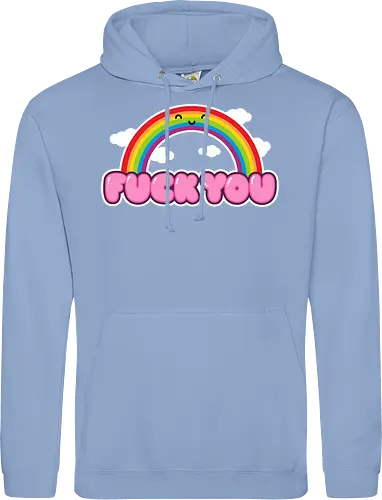 FCKU - rainbow, cute, funny, happy, existential, dread, crisis, gift - Standard Hoodie