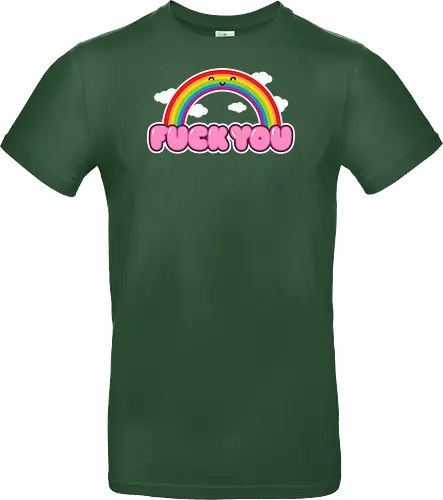 FCKU - rainbow, cute, funny, happy, existential, dread, crisis, gift - Standard T-Shirt