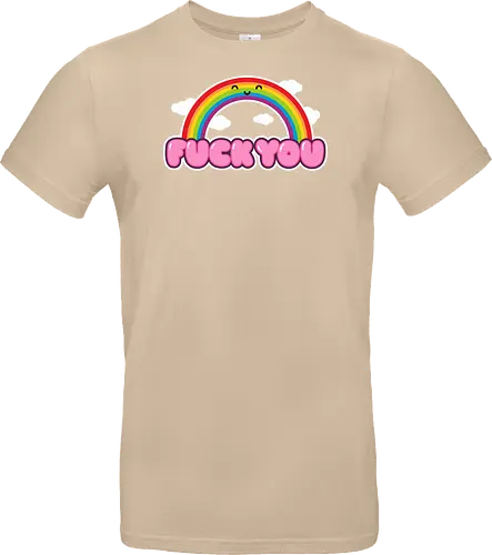 FCKU - rainbow, cute, funny, happy, existential, dread, crisis, gift - Standard T-Shirt
