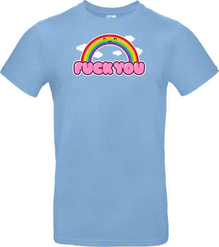 FCKU - rainbow, cute, funny, happy, existential, dread, crisis, gift - Standard T-Shirt