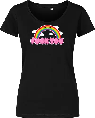 FCKU - rainbow, cute, funny, happy, existential, dread, crisis, gift - Women T-Shirt