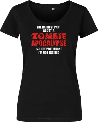 Zombie Apocalypse - zombie, fun, apocalypse, retro, hell, nuclear - Women T-Shirt