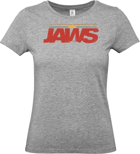 Bigger Boat - jaws, great white shark, sharks, negative space, shark fin, vintage, retro, orca, fishing - Standard T-Shirt (Women)