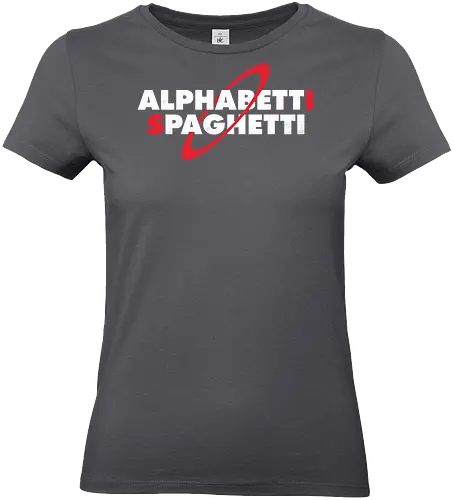 Red Dwarf - Alphabetti Spagetti - rimmer, lister, dave, duke, iron balls, kryten, cat, holly, space, sci fi, sci fi, science fiction, scifi, british tv, comedy series, red dwarf, alphabetti spagetti, funny, jupiter mining corporation - Standard T-Shirt (Women)