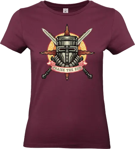 Crest of the Sun - Gaming, gamer, retro, vintage, retro gamer, video games, hero - Standard T-Shirt (Women)
