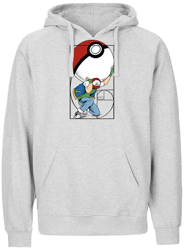atlas ketchum  - anime, Pocket, monster, atlas, strong, tamer, trainer, ball, golden ratio - Fairtrade Hoodie