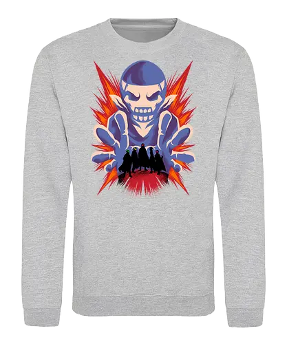 dare fighter  - anime, manga, powerrangers, supersentai, skull, skeleton, fighter, dragon, cool - Sweatshirt