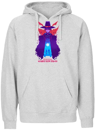 MY SOUL IS YOURS - kpop demon hunters, k pop, demon hunters, cute, kawaii, demon, demon jinu, jinu, rumi - Fairtrade Hoodie
