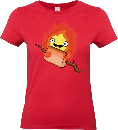 Camp Demon! - demon, funny, camp, hiking, nature, marshmallow, tent - Standard T-Shirt (Women)
