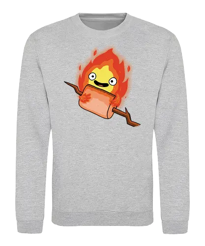 Camp Demon! - demon, funny, camp, hiking, nature, marshmallow, tent - Sweatshirt
