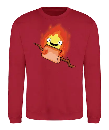 Camp Demon! - demon, funny, camp, hiking, nature, marshmallow, tent - Sweatshirt