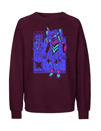 EVA001 - dark - anime, manga, animation, japan, kaiju, monster, tattoo, japanese - Fairtrade Sweatshirt