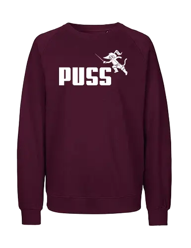 Puss! - puss-in-boots, Monster, funny, cartoon, sports, mashup, logo, cats, kitty, cat - Fairtrade Sweatshirt