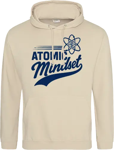 Atomic Mindset Fusion - atomic mindset, science tee, brain atom design, growth mindset art, motivational shirt, entrepreneur gift - Standard Hoodie