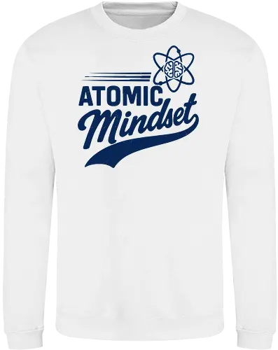 Atomic Mindset Fusion - atomic mindset, science tee, brain atom design, growth mindset art, motivational shirt, entrepreneur gift - Sweatshirt