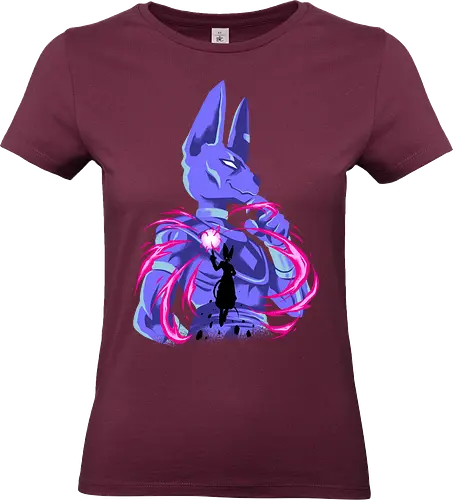 god of chaos - anime, manga, cat, egypt, superpower, silhouete, art, songoku, Dragon, saiyan, berus - Standard T-Shirt (Women)