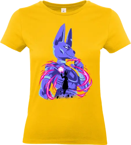 god of chaos - anime, manga, cat, egypt, superpower, silhouete, art, songoku, Dragon, saiyan, berus - Standard T-Shirt (Women)