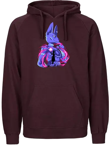 god of chaos - anime, manga, cat, egypt, superpower, silhouete, art, songoku, Dragon, saiyan, berus - Fairtrade Hoodie