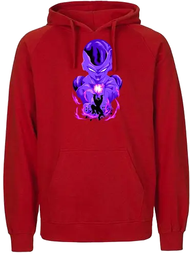 prince of evil  - anime, manga, songoku, Dragon, saiyan, songoku, kakaroto, supersaiyan, frieza, villain, perfect, alien, superpower, silhouette, art - Fairtrade Hoodie