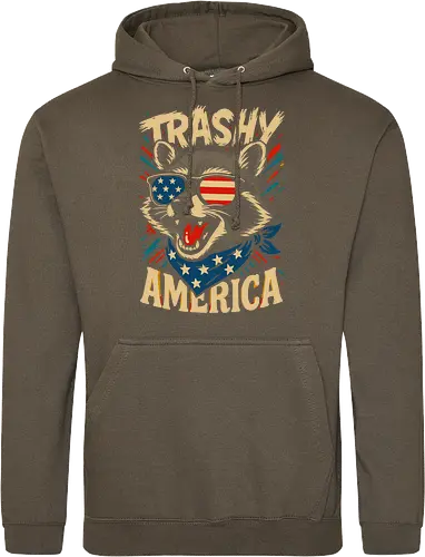 Lustiger Trashy America Waschbär