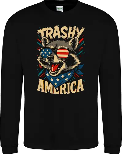 Lustiger Trashy America Waschbär
