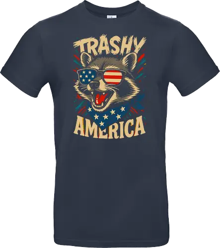 Lustiger Trashy America Waschbär