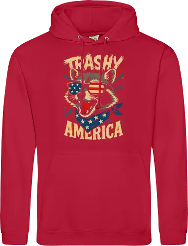 Lustiger Trashy America Waschbär
