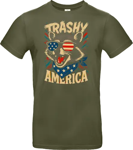 Lustiger Trashy America Waschbär