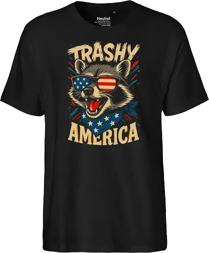 Lustiger Trashy America Waschbär