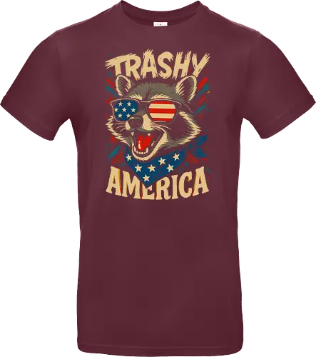 Lustiger Trashy America Waschbär