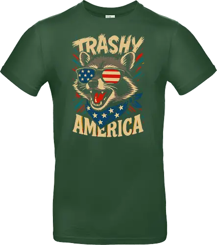 Lustiger Trashy America Waschbär