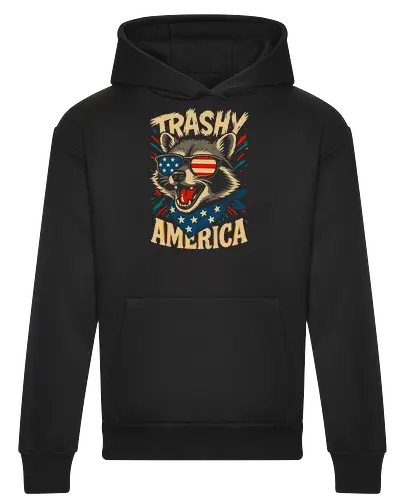 Lustiger Trashy America Waschbär