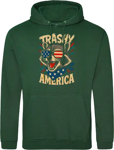 Lustiger Trashy America Waschbär