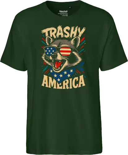 Lustiger Trashy America Waschbär