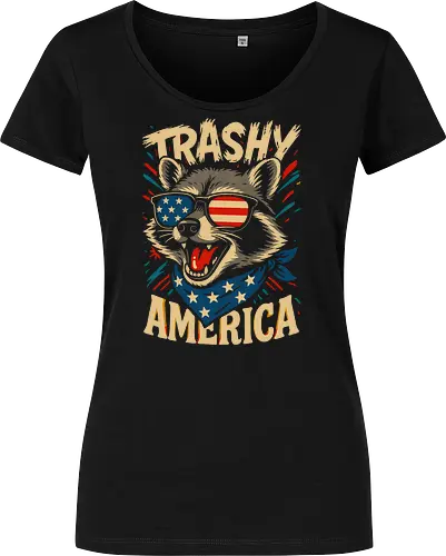 Lustiger Trashy America Waschbär