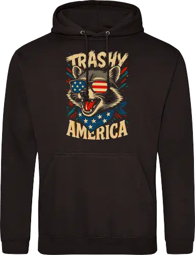 Lustiger Trashy America Waschbär