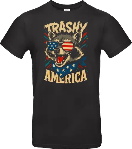 Lustiger Trashy America Waschbär