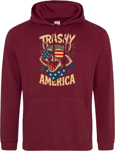 Lustiger Trashy America Waschbär