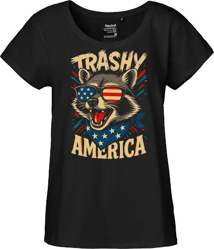 Lustiger Trashy America Waschbär