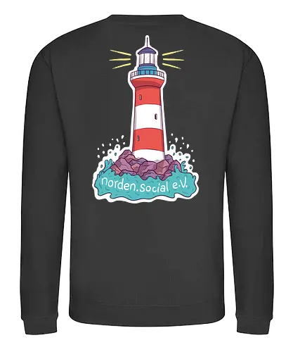 Leuchtturm Rücken - mastodon, leuchtturm, norden - Sweatshirt