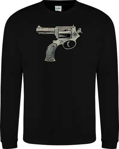 Every gun points at the shooter, too