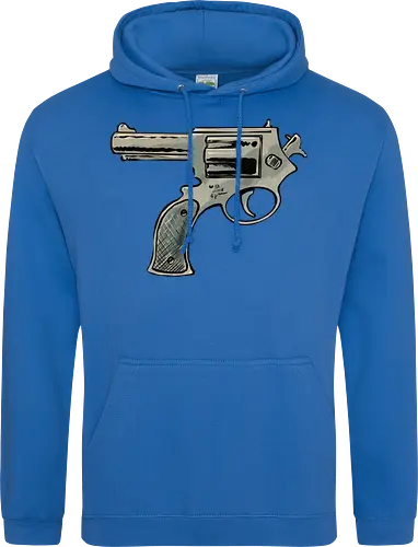 Every gun points at the shooter, too