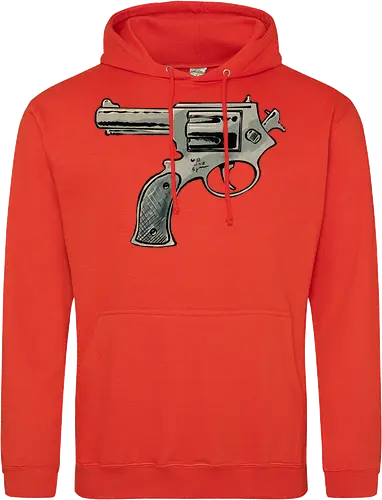 Every gun points at the shooter, too