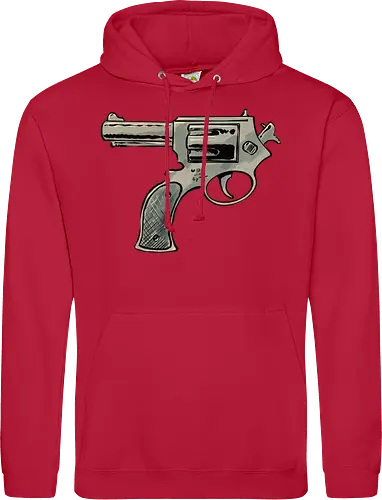 Every gun points at the shooter, too