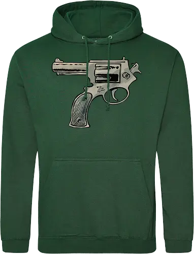 Every gun points at the shooter, too