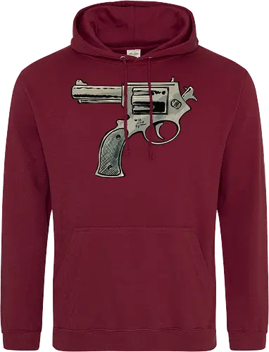 Every gun points at the shooter, too
