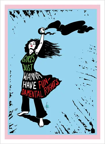 Girls just wanna have fundamental rights - blue