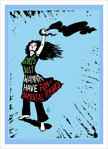 Girls just wanna have fundamental rights - blue