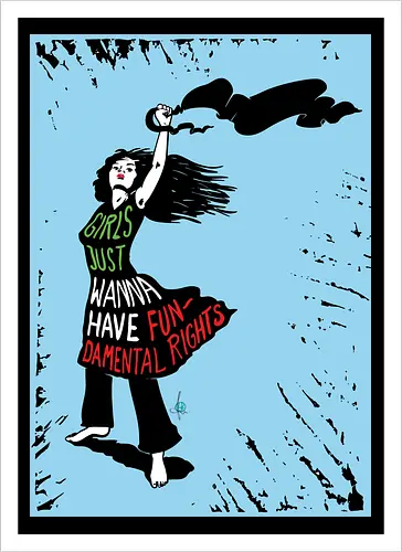 Girls just wanna have fundamental rights - blue